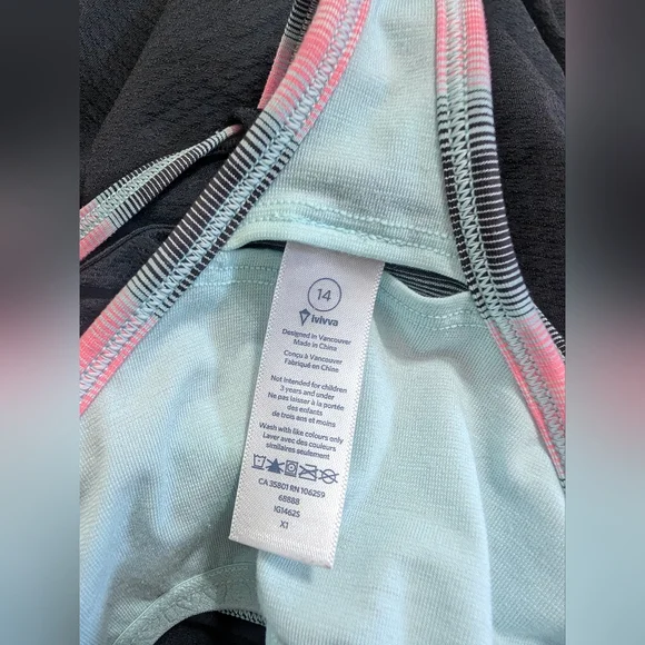 Ivivva Black Racerback Tank Top - Picture 4 of 5